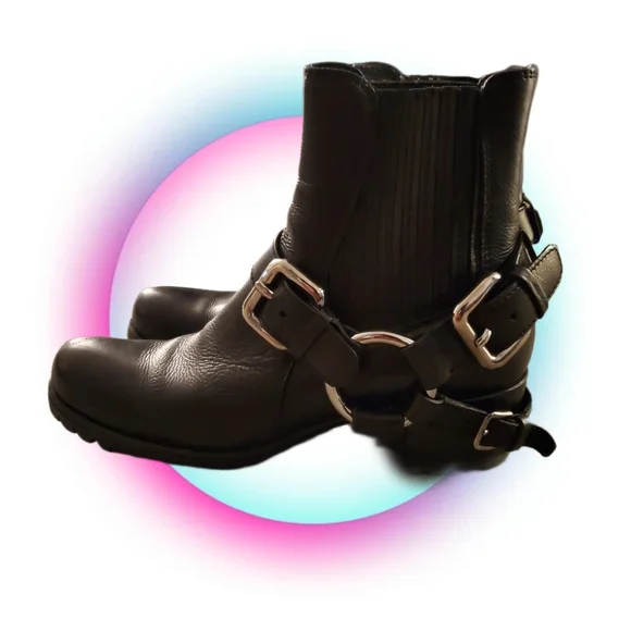 MIU MIU Motorcycle Harness Boots - Picture 5 of 14